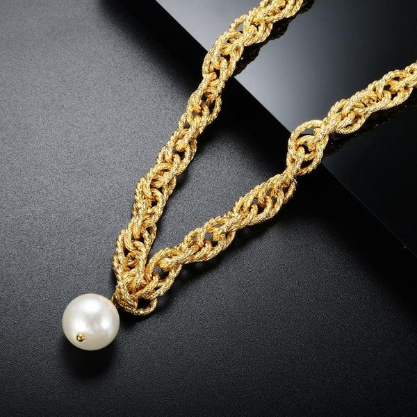 ZMFashion Hip Hop Pearl Pendant Twist Rope Chains Necklace For Women Men Punk Stainless Steel Choker Sweater Jewelry Gift Necklaces, Silver
ZMFashion Hip Hop Pearl Pendant Twist Rope Chains Necklace For Women Men Punk Stainless Steel Choker Sweater Jewelry Gift Necklaces, Silver