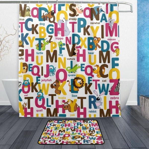 shower curtains cute cartoon animal and letter waterproof polyester fabric curtain with hooks doormat bath floor mat bathroom home decor
shower curtains cute cartoon animal and letter waterproof polyester fabric curtain with hooks doormat bath floor mat bathroom home decor