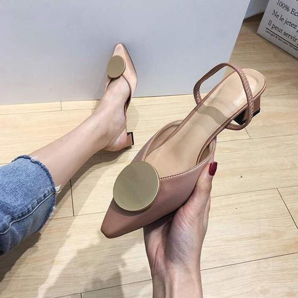 women's sandals 2021 summer slip-on square heel metal decoration womens shoes casual lady, Black
women's sandals 2021 summer slip-on square heel metal decoration womens shoes casual lady, Black