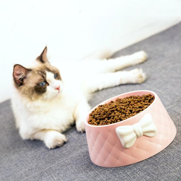 cute pet dog feeding bowls bowknot pattern leakproof bowl for cat pets puppy water drinking cats & feeders
cute pet dog feeding bowls bowknot pattern leakproof bowl for cat pets puppy water drinking cats & feeders