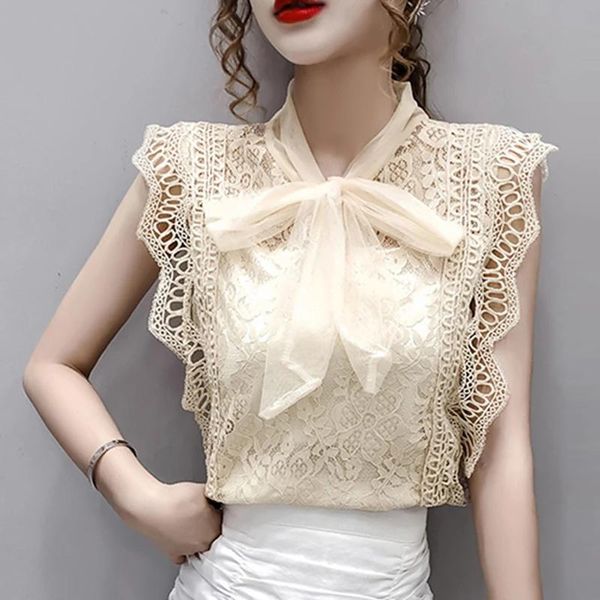 women's blouses & shirts summer 2021 womens and hollow out shirt korean fashion solid vintage clothing sleeveless lace patchwork blusa, White
women's blouses & shirts summer 2021 womens and hollow out shirt korean fashion solid vintage clothing sleeveless lace patchwork blusa, White