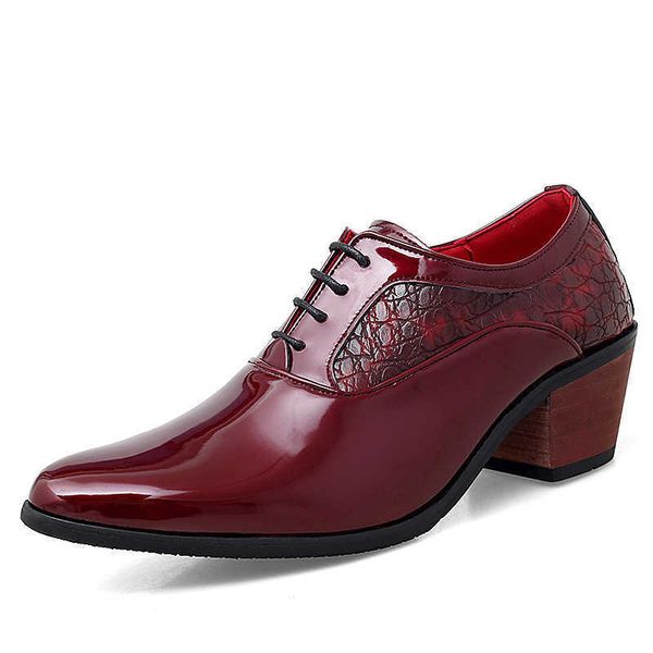 wholesale classic luxury 2022 new men dress wedding shoes glossy leather 6cm high heels friseur male pointed toe heighten casual party prom, Black
wholesale classic luxury 2022 new men dress wedding shoes glossy leather 6cm high heels friseur male pointed toe heighten casual party prom, Black