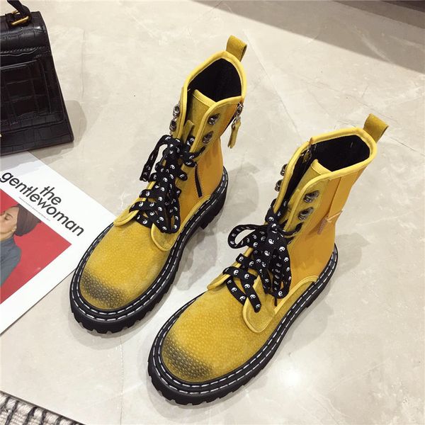 boot fall winter short martin polished old fashion thick flat boots women's shoes 187y, Black
boot fall winter short martin polished old fashion thick flat boots women's shoes 187y, Black