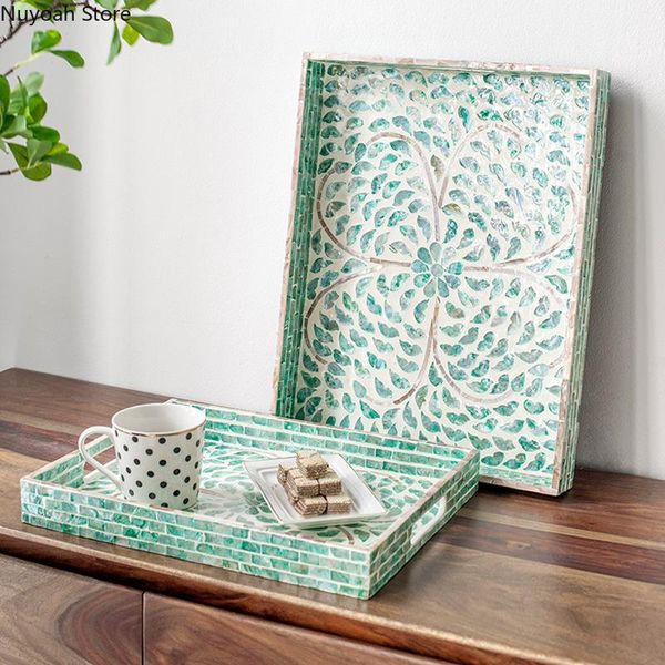 kitchen storage & organization european-style shell square tray cup dessert tea fruit display living room decoration
kitchen storage & organization european-style shell square tray cup dessert tea fruit display living room decoration