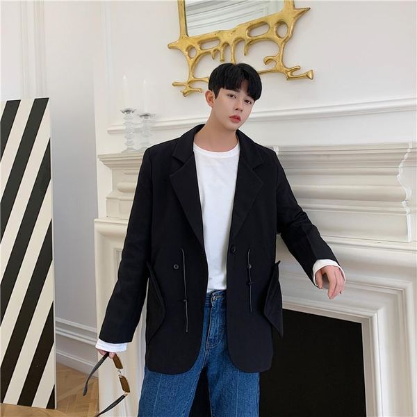 men's suits & blazers male japan korea street loose vintage blazer jacket overcoat removable pocket drawstring casual suit coat outerwe, White;black
men's suits & blazers male japan korea street loose vintage blazer jacket overcoat removable pocket drawstring casual suit coat outerwe, White;black