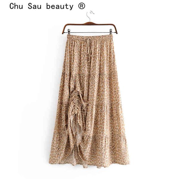 beauty boho leopard print midi long skirt women holiday style fashion elastic waist skirts female beachwear 210514, Black
beauty boho leopard print midi long skirt women holiday style fashion elastic waist skirts female beachwear 210514, Black