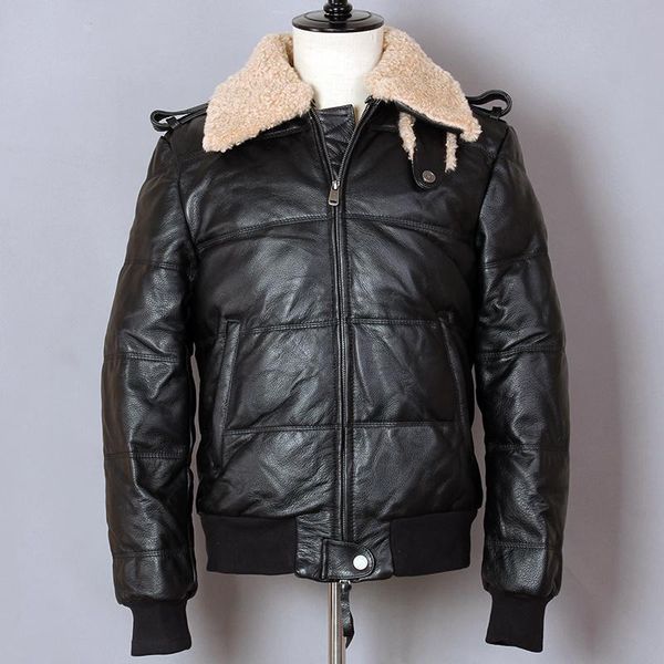men's leather & faux 2021 genuine jacket men fashion thick cow fur collar down black turn-down cowhide winter coat
men's leather & faux 2021 genuine jacket men fashion thick cow fur collar down black turn-down cowhide winter coat