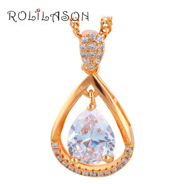 pendant necklaces rolilason gold tone white zircon fashion jewelry lns631 for lover, Silver
pendant necklaces rolilason gold tone white zircon fashion jewelry lns631 for lover, Silver