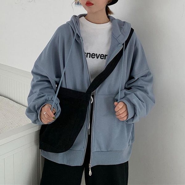 women's jackets zip up women korean style hoodies for girls vintage solid long sleeve oversized hooded sweatshirt jacket casual large, Black;brown
women's jackets zip up women korean style hoodies for girls vintage solid long sleeve oversized hooded sweatshirt jacket casual large, Black;brown