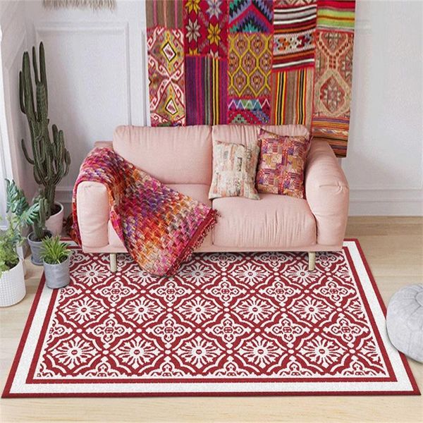 european retro red simple geometric flower national style bedroom door living room kitchen bedside carpet carpets
european retro red simple geometric flower national style bedroom door living room kitchen bedside carpet carpets