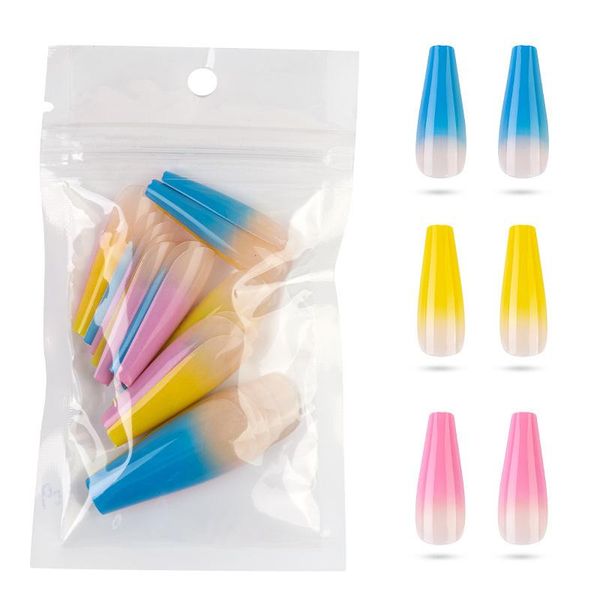 false nails 20 pcs/box gradient long removable art patch multi-color manicure tips accessories, Red;gold
false nails 20 pcs/box gradient long removable art patch multi-color manicure tips accessories, Red;gold