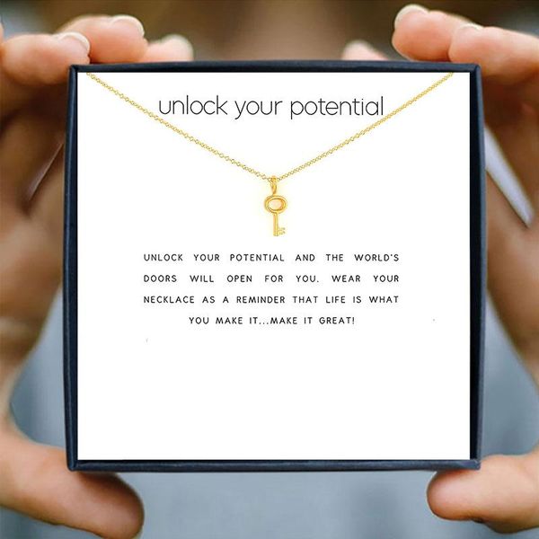 pendant necklaces icareu hollow love unlock golden key necklace confident gift box wish card chain clavicle short jewelry, Silver
pendant necklaces icareu hollow love unlock golden key necklace confident gift box wish card chain clavicle short jewelry, Silver