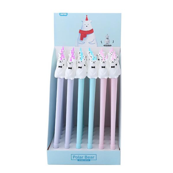 gel pens 36 pcs/lot cartoon polar bear pen cute 0.5 mm black ink signature promotional gift stationery school supplies
gel pens 36 pcs/lot cartoon polar bear pen cute 0.5 mm black ink signature promotional gift stationery school supplies