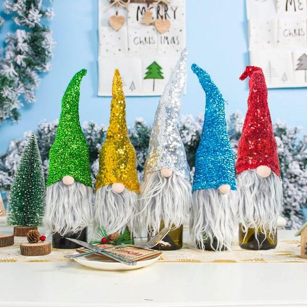 christmas decorations red wine bottle cover bags sequin swedish gnome santa decoration xmas party home dining decor
christmas decorations red wine bottle cover bags sequin swedish gnome santa decoration xmas party home dining decor