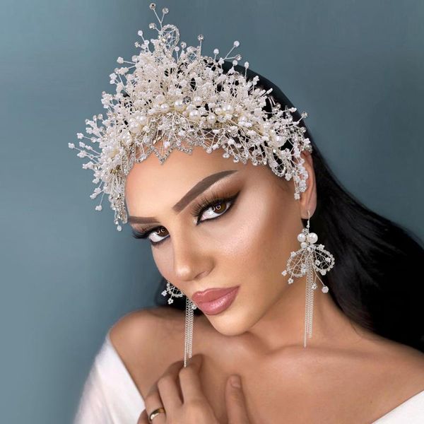 headpieces trixy h245 luxury wedding tiara and crown multilevel pearl rhinestone hair accessories fancy bridal headdress, Silver
headpieces trixy h245 luxury wedding tiara and crown multilevel pearl rhinestone hair accessories fancy bridal headdress, Silver