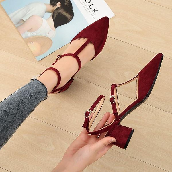 dress shoes fashion ladies square heels female zapatos mujer pointed toe pumps women woman party ankle strap pump summer sandals, Black
dress shoes fashion ladies square heels female zapatos mujer pointed toe pumps women woman party ankle strap pump summer sandals, Black