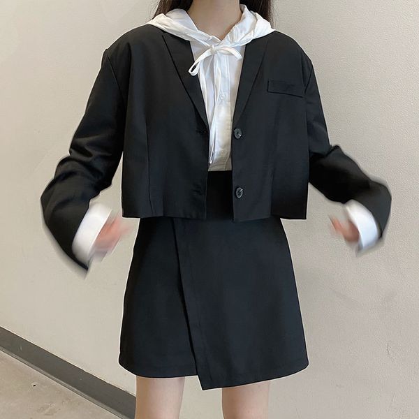 2 colors korean style autumn long sleeve solid color black blazer womens jacket and coats v neck short blazer womens (x1539) 210423, White;black
2 colors korean style autumn long sleeve solid color black blazer womens jacket and coats v neck short blazer womens (x1539) 210423, White;black