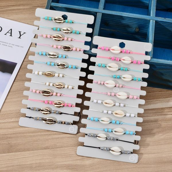 popular jewelry shell color soft pottery 12 sets hand woven bracelet trinkets, Golden;silver
popular jewelry shell color soft pottery 12 sets hand woven bracelet trinkets, Golden;silver