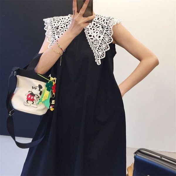 fashion sweet women summer dress lace solid cotton o neck sleeveless casual elegant es for vestido 13994 210421, Black;gray
fashion sweet women summer dress lace solid cotton o neck sleeveless casual elegant es for vestido 13994 210421, Black;gray