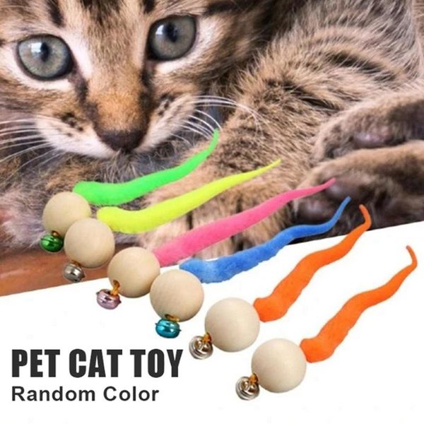 cat toys 1pcs random color wiggly balls bell chewing wooden ball tail sounding kitten bite
cat toys 1pcs random color wiggly balls bell chewing wooden ball tail sounding kitten bite