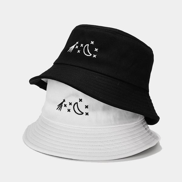 beanies 2021 fashion basin hat male star and moon embroidery fisherman female korean student summer outdoor sun shade tide
beanies 2021 fashion basin hat male star and moon embroidery fisherman female korean student summer outdoor sun shade tide