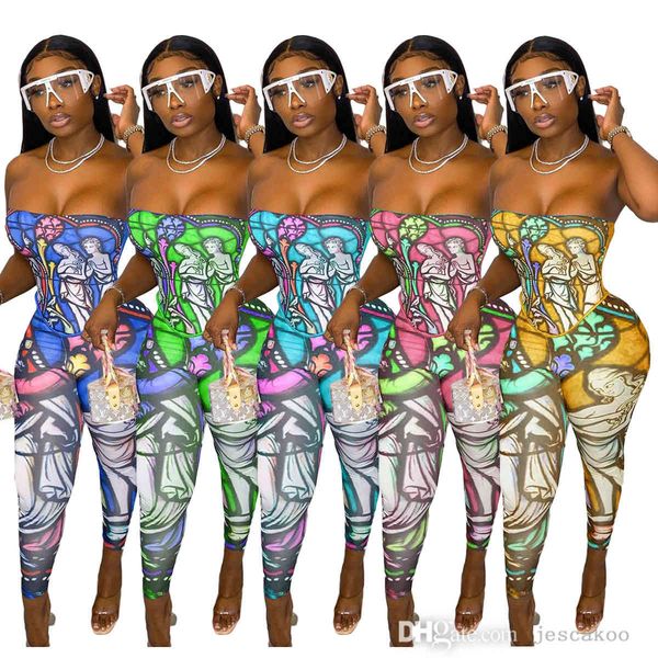 women jumpsuits designer printed off shoulder crop breast wrapped rompers fashion skinny bodysuit pullover comfortable clubwear, White
women jumpsuits designer printed off shoulder crop breast wrapped rompers fashion skinny bodysuit pullover comfortable clubwear, White