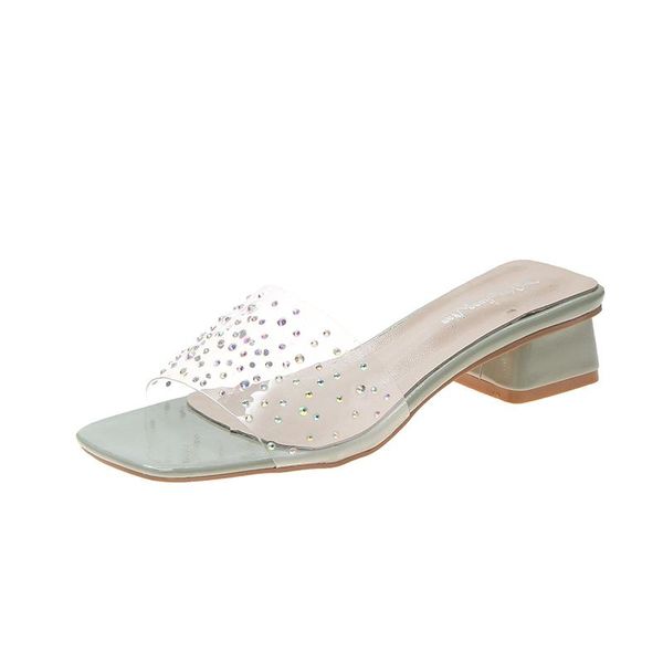 summer clear transparent slippers rivet peep toe med heels female colorful women shoes woman mules slides ladies, Black
summer clear transparent slippers rivet peep toe med heels female colorful women shoes woman mules slides ladies, Black