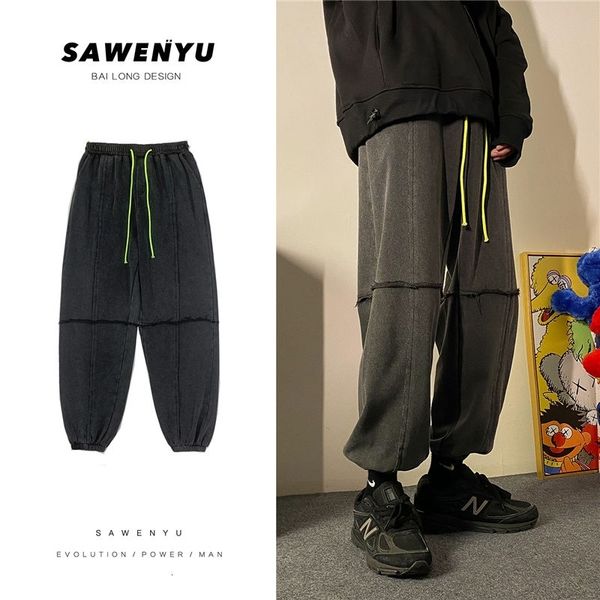 men's pants autumn cotton sweatpants fashion retro casual joggers mens streetwear loose hip-hop straight track m-2xl ulzf, Black
men's pants autumn cotton sweatpants fashion retro casual joggers mens streetwear loose hip-hop straight track m-2xl ulzf, Black
