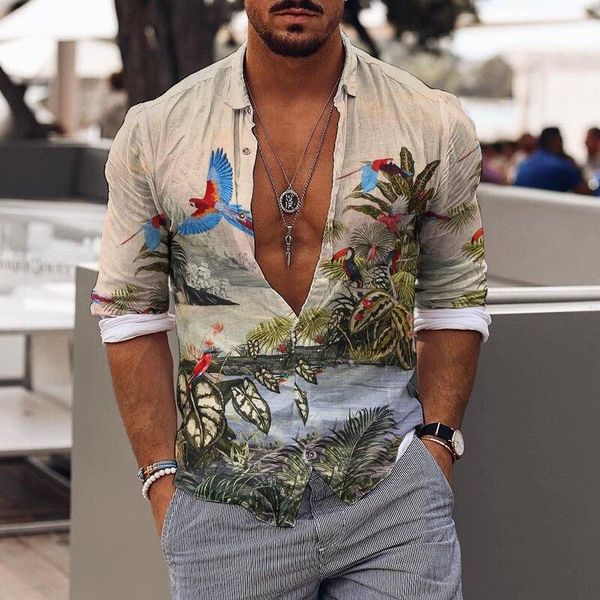 men's casual shirts vintage print slim shirt for men spring autumn long sleeve turn-down collar buttoned fashion streetwear, White;black
men's casual shirts vintage print slim shirt for men spring autumn long sleeve turn-down collar buttoned fashion streetwear, White;black