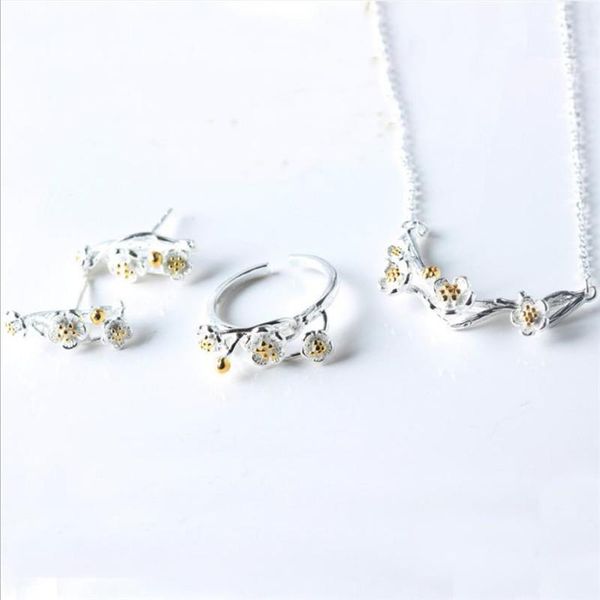 earrings & necklace charm cherry blossoms earring rings set for women jewelry fashion silver plated girls party accessories lady bijou
earrings & necklace charm cherry blossoms earring rings set for women jewelry fashion silver plated girls party accessories lady bijou