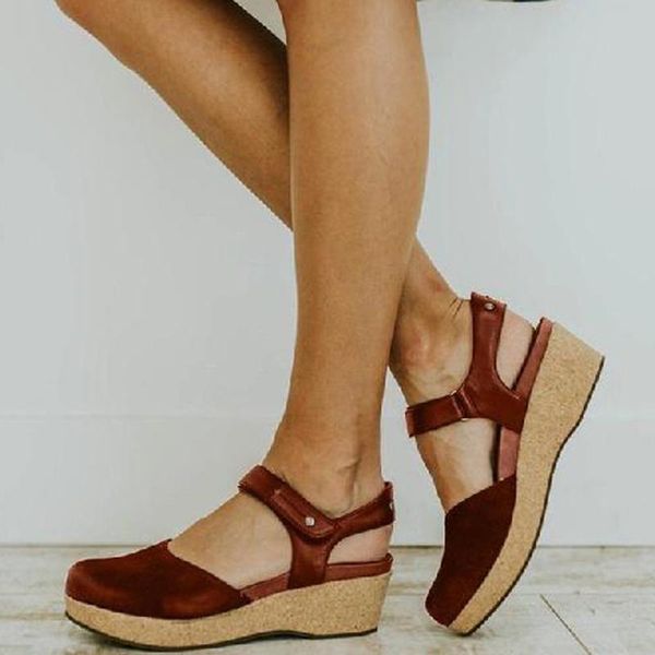 fashion retro womens flats wedges round toe thick bottom non-slip roman sandals summer women high heels, Black
fashion retro womens flats wedges round toe thick bottom non-slip roman sandals summer women high heels, Black