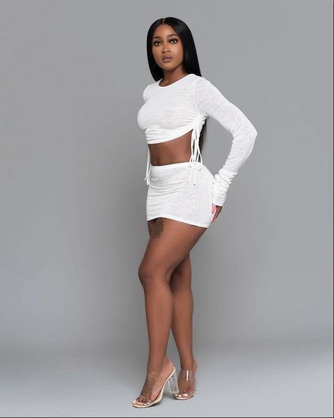 white knitting snug long sleeve womens dresses tees elastic waist a line mini skirts two sets women ruched bandage
white knitting snug long sleeve womens dresses tees elastic waist a line mini skirts two sets women ruched bandage
