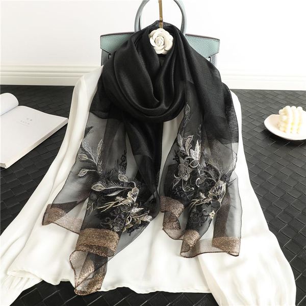 scarves 2021 floral embroidery silk scarf hijab women summer thin foulard bufanda headscarf lady elegant pashmina spring bandana, Blue;gray
scarves 2021 floral embroidery silk scarf hijab women summer thin foulard bufanda headscarf lady elegant pashmina spring bandana, Blue;gray