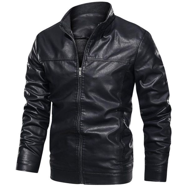 men's fur & faux men fashion pu leather jackets coat mens autumn motorcycle faxu outwear male stand collar streetwear windbreaker, Black
men's fur & faux men fashion pu leather jackets coat mens autumn motorcycle faxu outwear male stand collar streetwear windbreaker, Black
