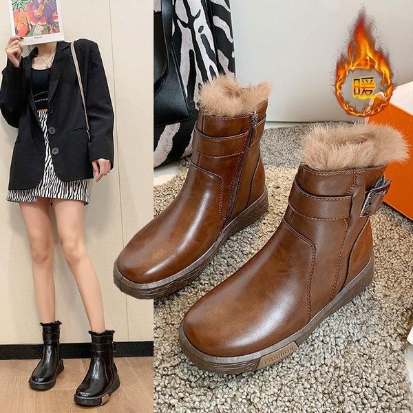 boots women's shoes women snow winter ankle 2021 all-match comfortable warm fur platform woman botas mujer, Black
boots women's shoes women snow winter ankle 2021 all-match comfortable warm fur platform woman botas mujer, Black