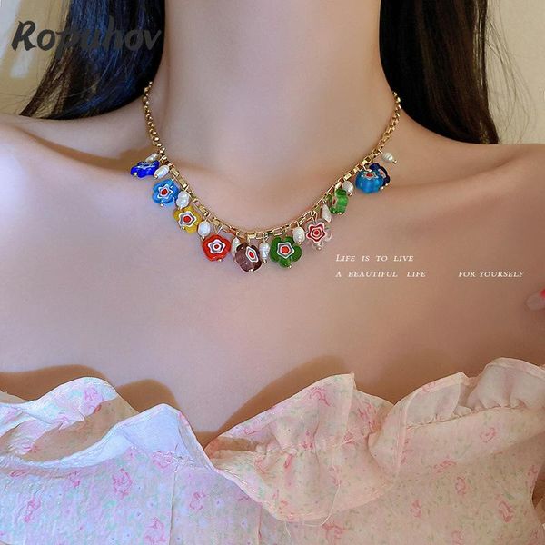 chains ropuhov 2021 jewery trendy korean style pearl flower necklace vintage candy color clavicle chain elegant fresh neck, Silver
chains ropuhov 2021 jewery trendy korean style pearl flower necklace vintage candy color clavicle chain elegant fresh neck, Silver