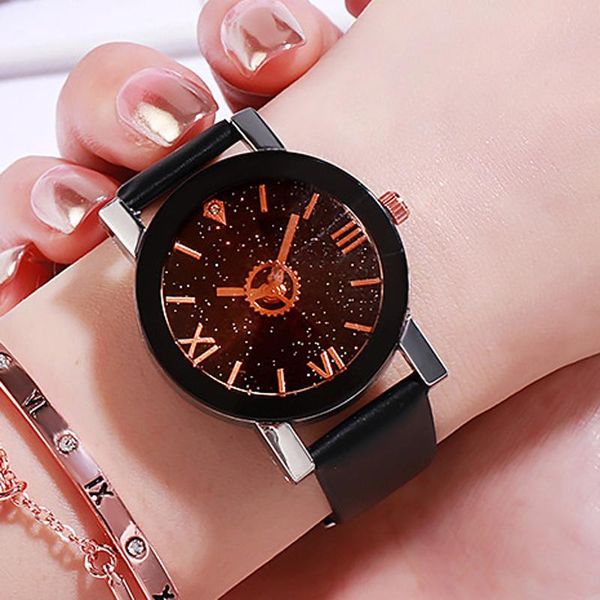 wristwatches luxury starry sky pu leather watches for women crystal quartz ladies couple dress clock, Slivery;brown
wristwatches luxury starry sky pu leather watches for women crystal quartz ladies couple dress clock, Slivery;brown