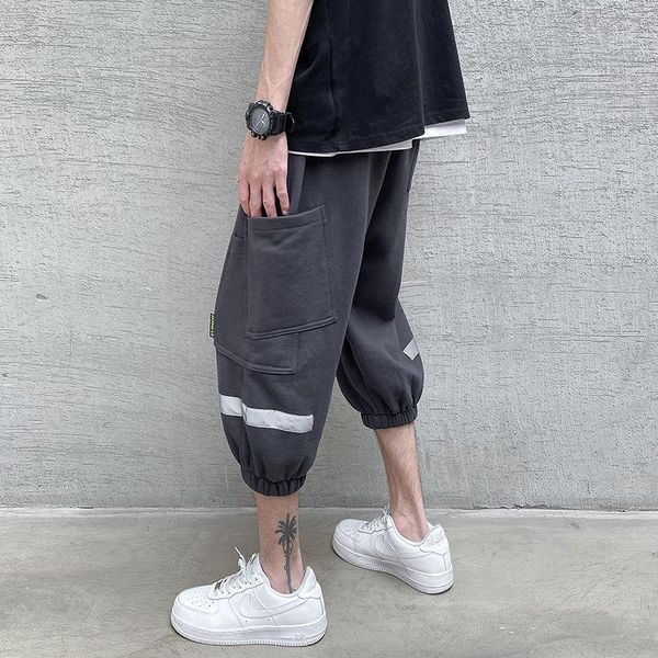 summer youth men's loose solid color simple large size sports cropped trousers fashion casual pants, Black
summer youth men's loose solid color simple large size sports cropped trousers fashion casual pants, Black
