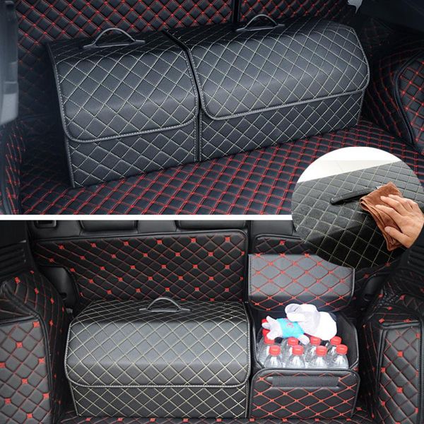 car organizer pu leather storage box trunk bag foldable large capacity automotive goods
car organizer pu leather storage box trunk bag foldable large capacity automotive goods