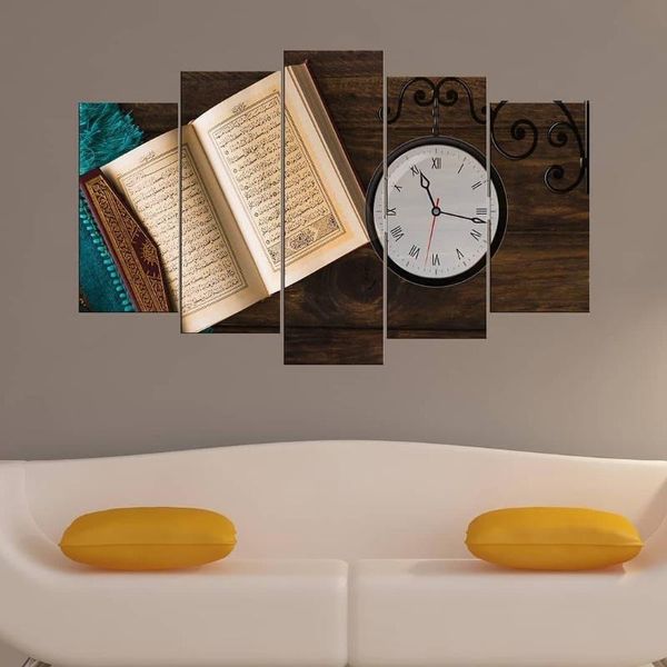 wall clocks kuran-i kerim 5 piece mdf clock table 
wall clocks kuran-i kerim 5 piece mdf clock tableÂ