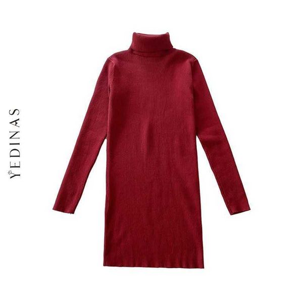 yedinas women dress winter knit sweater fashion long sleeve turtleneck slim bodycon warm solid vestidos 210527, Black;gray
yedinas women dress winter knit sweater fashion long sleeve turtleneck slim bodycon warm solid vestidos 210527, Black;gray