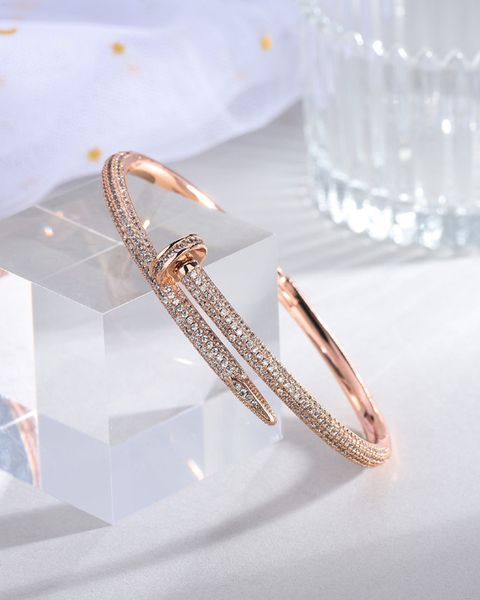 donia jewelry luxury bangle nail bracelet exaggerated steel micro-inlaid zircon gift from european and american fashion designers with box 1, Black
donia jewelry luxury bangle nail bracelet exaggerated steel micro-inlaid zircon gift from european and american fashion designers with box 1, Black