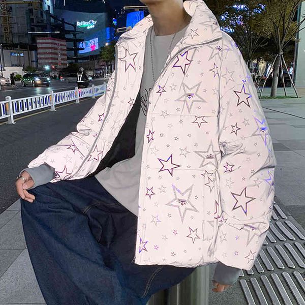 autumn/winter in tide scores loose collar couple reflexive jackets jacket oversize streetwear, Black;brown
autumn/winter in tide scores loose collar couple reflexive jackets jacket oversize streetwear, Black;brown
