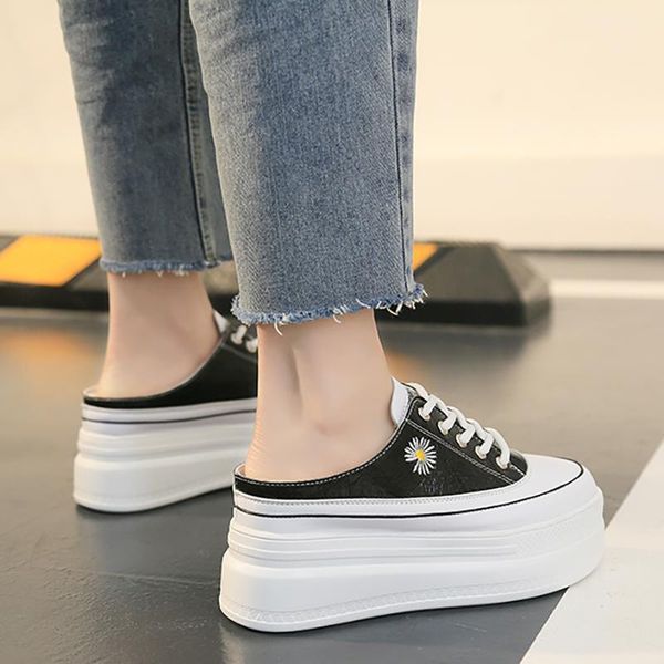 med flat shoes female womens slippers outdoor slides cover toe platform loafers increased internal pantofle 2021 fabric rubber p, Black
med flat shoes female womens slippers outdoor slides cover toe platform loafers increased internal pantofle 2021 fabric rubber p, Black