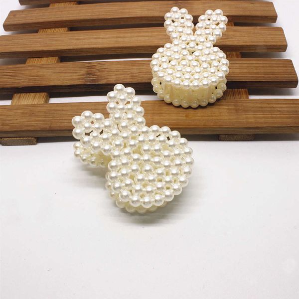 hairpin children's 4.9cm abs imitation pearl rabbit hairpin girl's claw clip, Golden;silver
hairpin children's 4.9cm abs imitation pearl rabbit hairpin girl's claw clip, Golden;silver