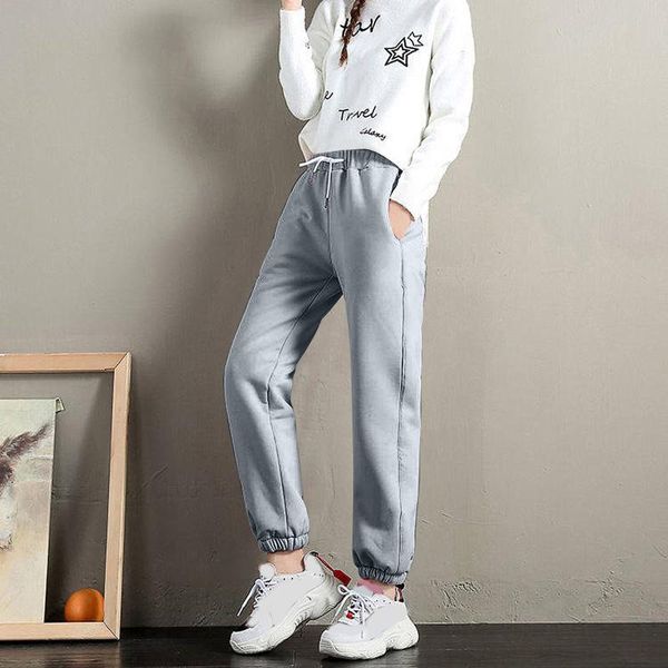 women's pants & capris women jogging sweatpants solid winter plus velvet elastic lace-up casual gray high waist harem female trousers h, Black;white
women's pants & capris women jogging sweatpants solid winter plus velvet elastic lace-up casual gray high waist harem female trousers h, Black;white