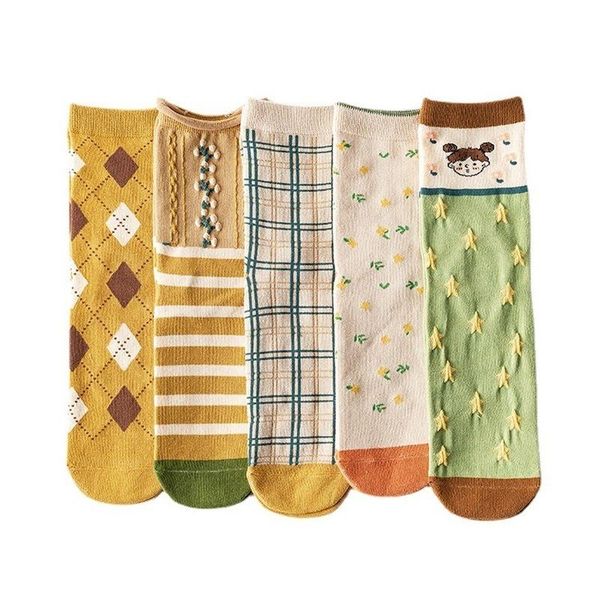 men's socks 1 pair women's autumn and winter all-match embroidered tube grid children's cotton trendy, Black
men's socks 1 pair women's autumn and winter all-match embroidered tube grid children's cotton trendy, Black