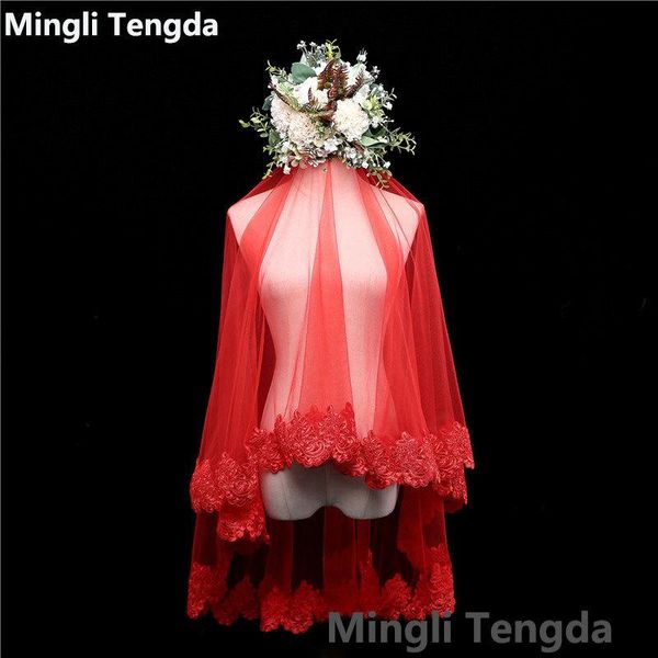 bridal veils voile mariage veu de noiva one layer 1.5 m long red wedding veil short full lace sluier cover mingli tengda, Black
bridal veils voile mariage veu de noiva one layer 1.5 m long red wedding veil short full lace sluier cover mingli tengda, Black