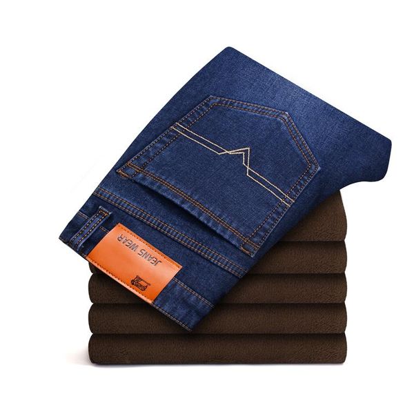 men's jeans large size winter fleece thick warm brand clothing youth fashion casual slim straight denim 40 42 44 46 48 50, Blue
men's jeans large size winter fleece thick warm brand clothing youth fashion casual slim straight denim 40 42 44 46 48 50, Blue