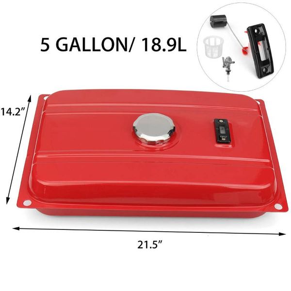 pedals 5 gallon 18.9l generator gas fuel tank filter cap gauge valve petcock universal for ec2500 engine parts
pedals 5 gallon 18.9l generator gas fuel tank filter cap gauge valve petcock universal for ec2500 engine parts